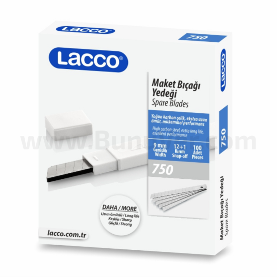 Lacco Maket Bıçağı Yedeği 9 mm 100 Adet