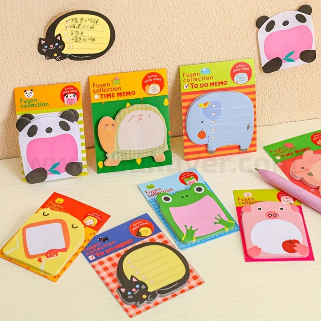 Sevimli Hayvan Yapışkanlı Not Kağıdı 1 Adet