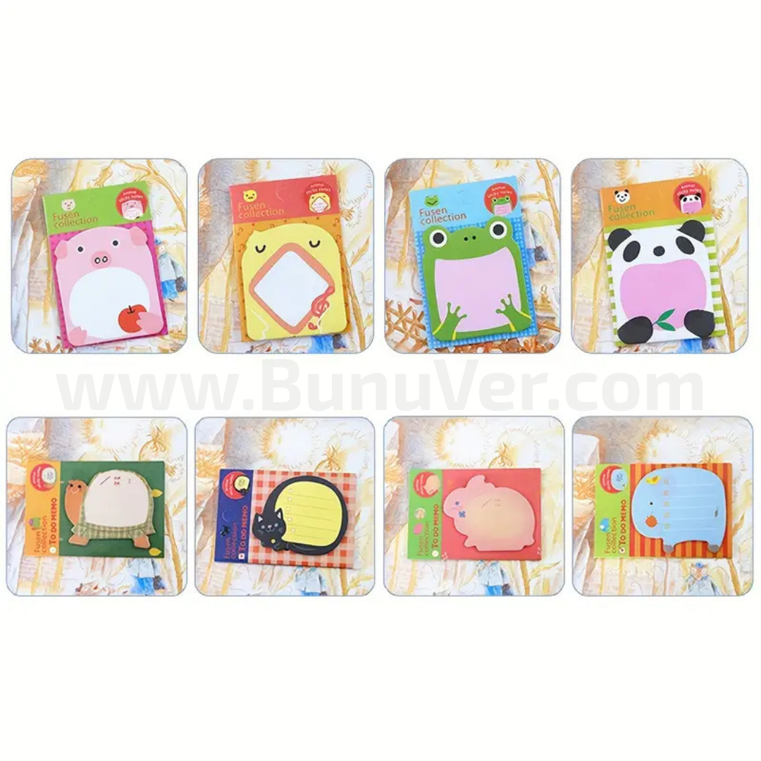 Sevimli Hayvan Yapışkanlı Not Kağıdı 1 Adet